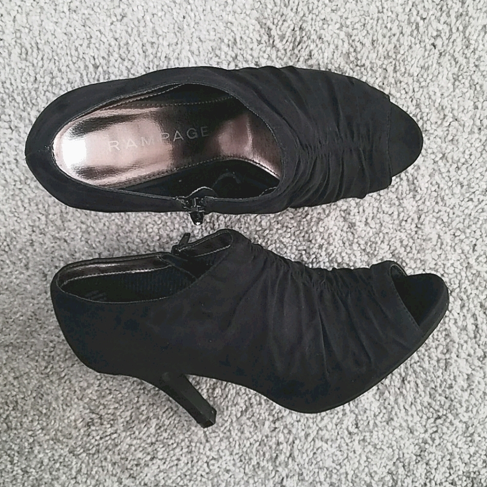 Cute open toe ankle booties